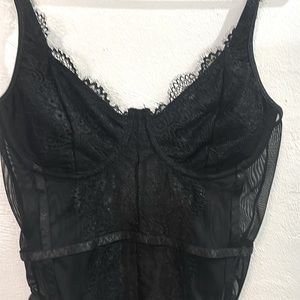 SHEIN black lace bodysuit